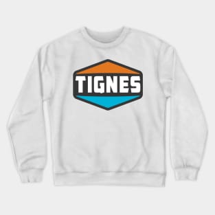 Skiing Tignes France Ski Crewneck Sweatshirt